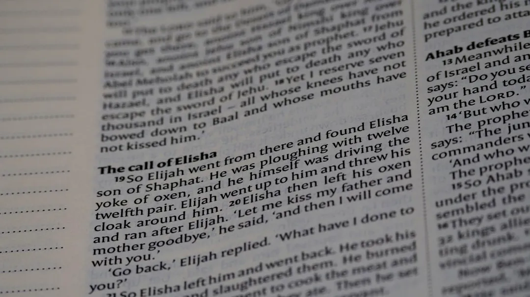 a close up of a book with a page in it