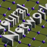A computer generated image of a number of letters